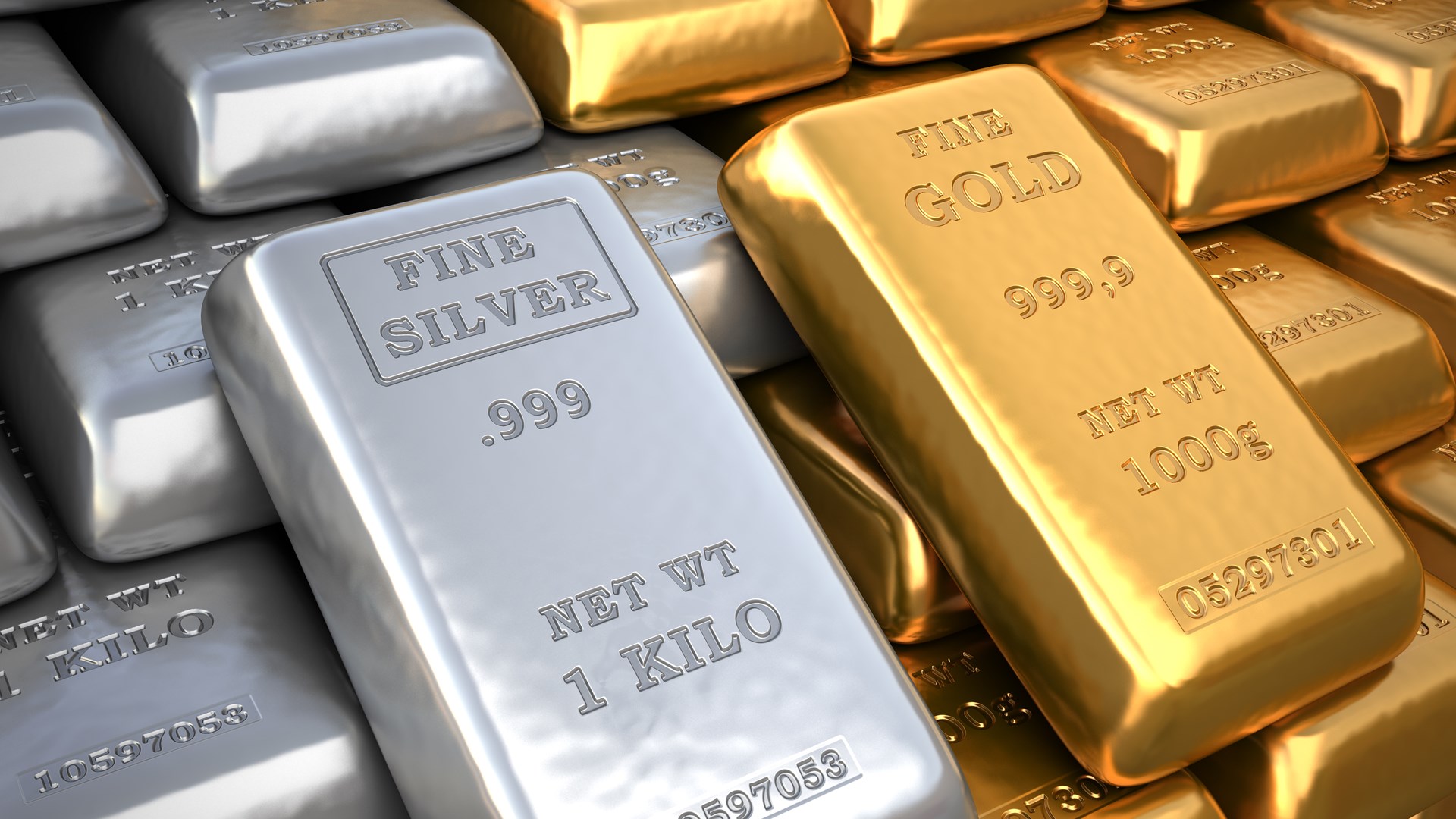 Silver and gold bars-foundation for economic...